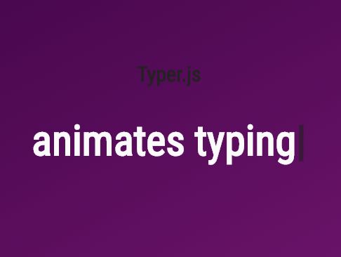 Dynamic Text Rotator With Typing Effect - jQuery typer.js