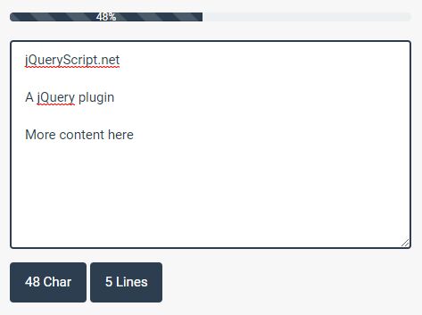 Textarea Character/Line Count And Limit Plugin - jQuery textArea.js