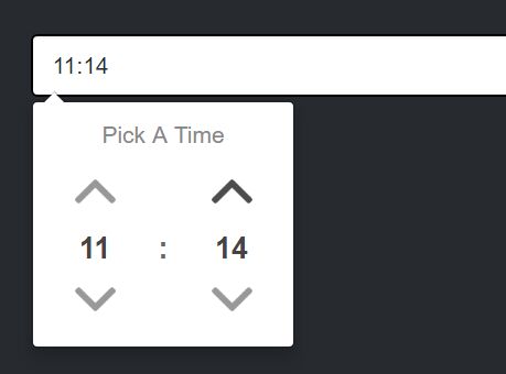 Tiny Time Selection Popover Plugin With jQuery - Timepicker.js