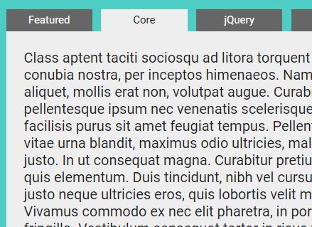 Tiny Adaptive Tabbed Interface Plugin With jQuery - Organic Tabs