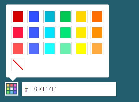 Tiny HTML5 / jQuery Color Picker Plugin - Palette Color Picker
