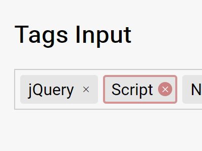 Tiny Text Field Based Tags Input Plugin - Tagify