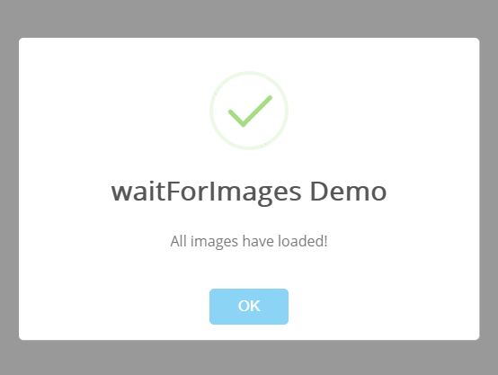 Trigger Callbacks When Images Have Been Loaded - jQuery waitForImages