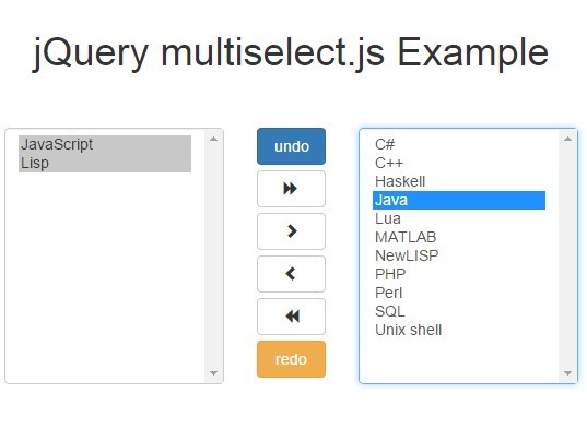 Two Side Multi Select Plugin With Jquery Multiselect Js Free Jquery Plugins
