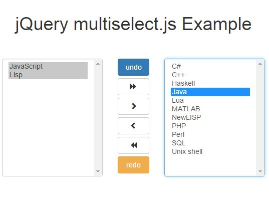 Multiselect js Multiselect js
