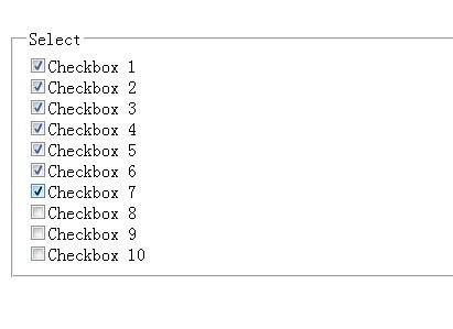 Use Shift Selection For Checkboxes - jQuery Tshift