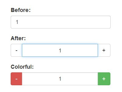 User-Friendly Number Input Spinner with jQuery and Bootstrap