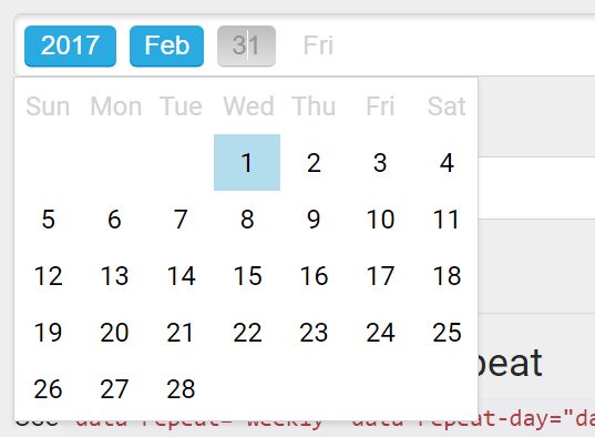 User-friendly HTML5 Date Picker Plugin For jQuery - WBN Datepicker