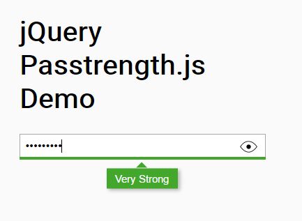 Visual Password Strength Indicator Plugin For jQuery - Passtrength.js