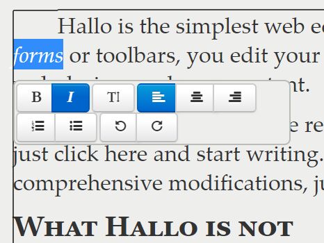 User-friendly Web Content Editor With jQuery UI - Hallo