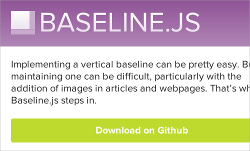 Web Typography Baseline Plugin - Baseline.js