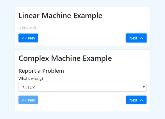 Wizard Style Step By Step Progress Plugin - jQuery Finite State Machine