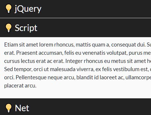 User-friendly Accordion Engine With jQuery - Accrdion.js