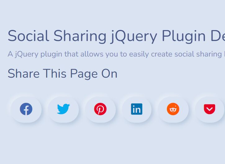 jQuery Plugin To Add Social Sharing Buttons To Your Site - Socialjs