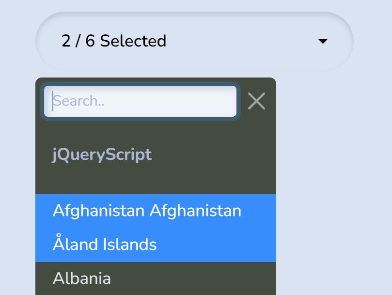 Advanced Dropdown Select Plugin For Bootstrap 5 - jQuery bsSelectDrop
