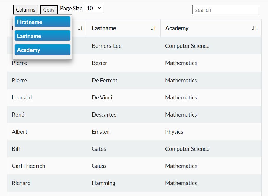 Convert HTML Tables Into Interactive Data Tables - jQuery ztables