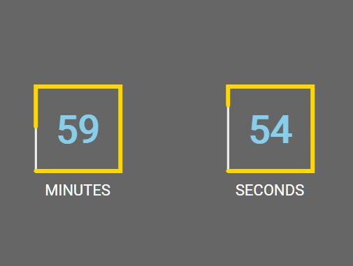 Animated Square Countdown Clock In jQuery