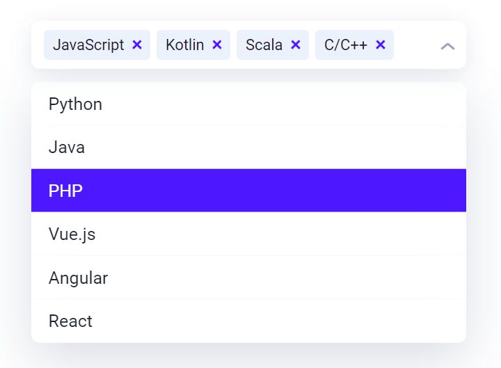 Animated Tags Input Based On Multi Select Box