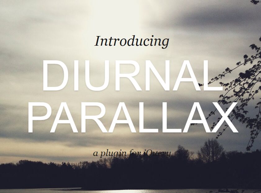 Tiny Background Parallax Scrolling Effect Plugin - Diurnal Parallax