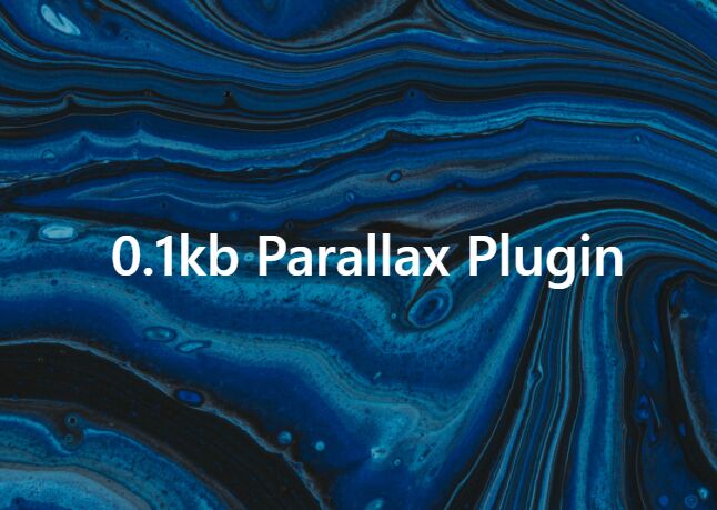 0.1kb Background Parallax Scroll Plugin In jQuery
