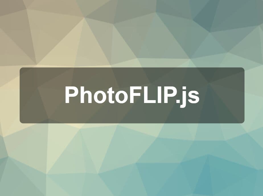 Minimal Background Slideshow Plugin - jQuery PhotoFlip