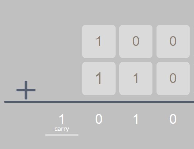 Animated Binary/Decimal Calculator In jQuery