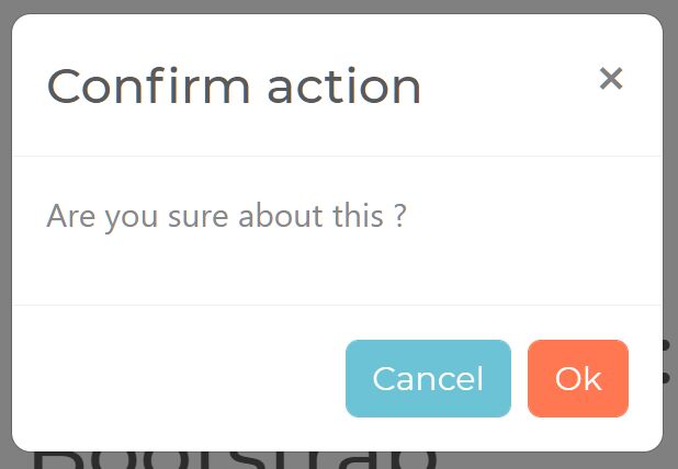 Easy Confirm Dialog With Bootstrap - BootConfirm.js