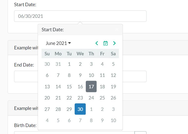 Modern Bootstrap Date Picker With jQuery And Day.js