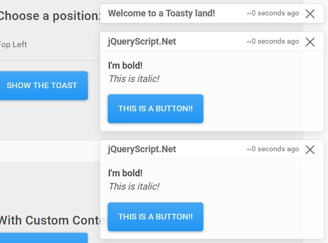 Easily Create Bootstrap Toasts With Toasty Plugin
