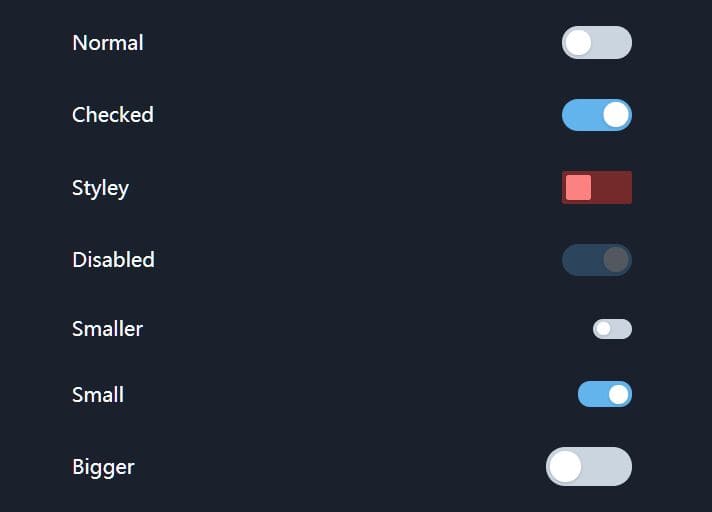 Checkbox Toggle Switch Plugin For Tailwind CSS Framework