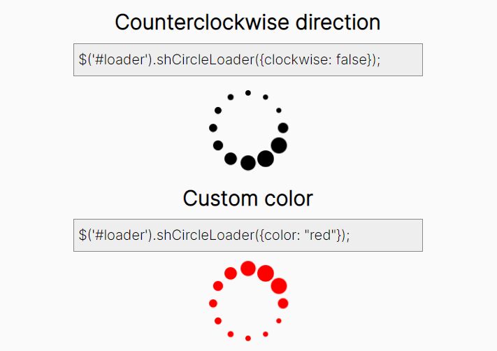 Circle Loading Animation In jQuery & CSS3 - shCircleLoader | Free jQuery Plugins