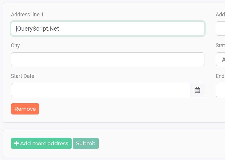 Clone Form Fields And Increment ID - jQuery cloneData.js