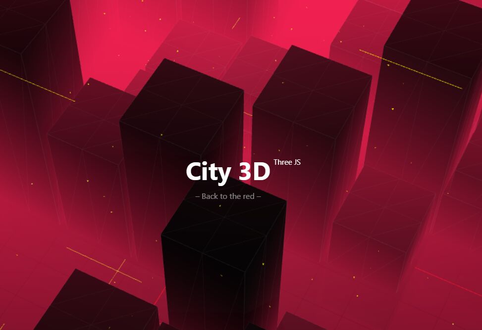 City-3d-using-three-js