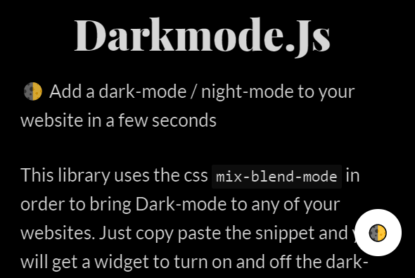 Darkmode.js