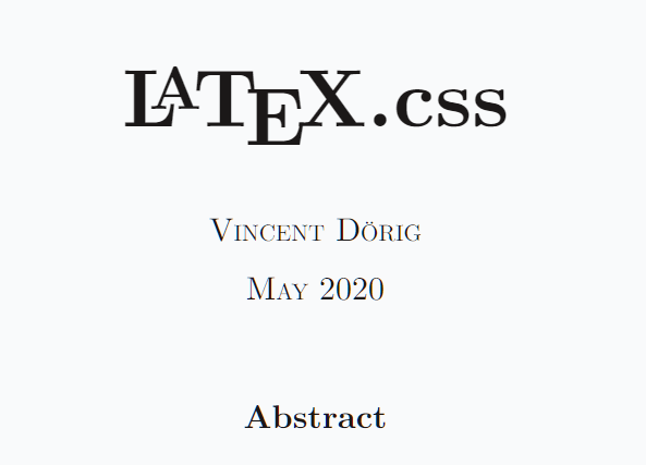 LaTeX.CSS