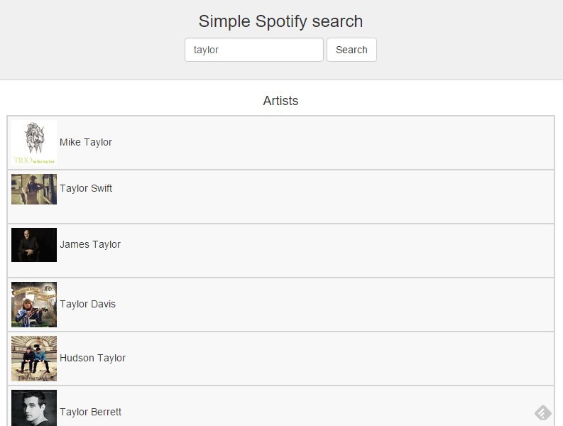 Spotify-jQuery