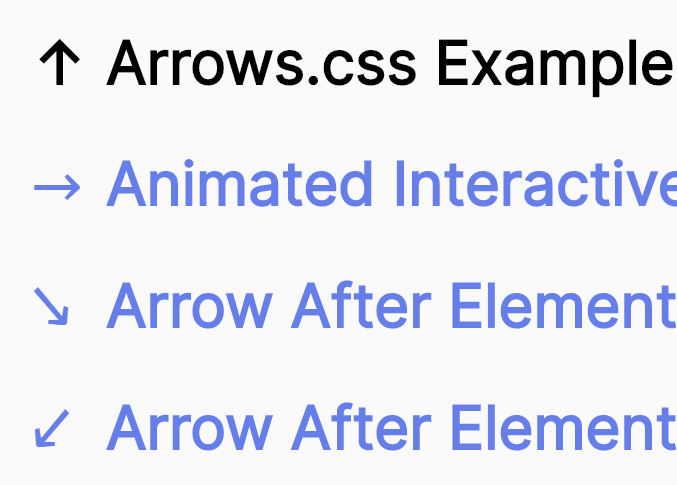 arrows.css