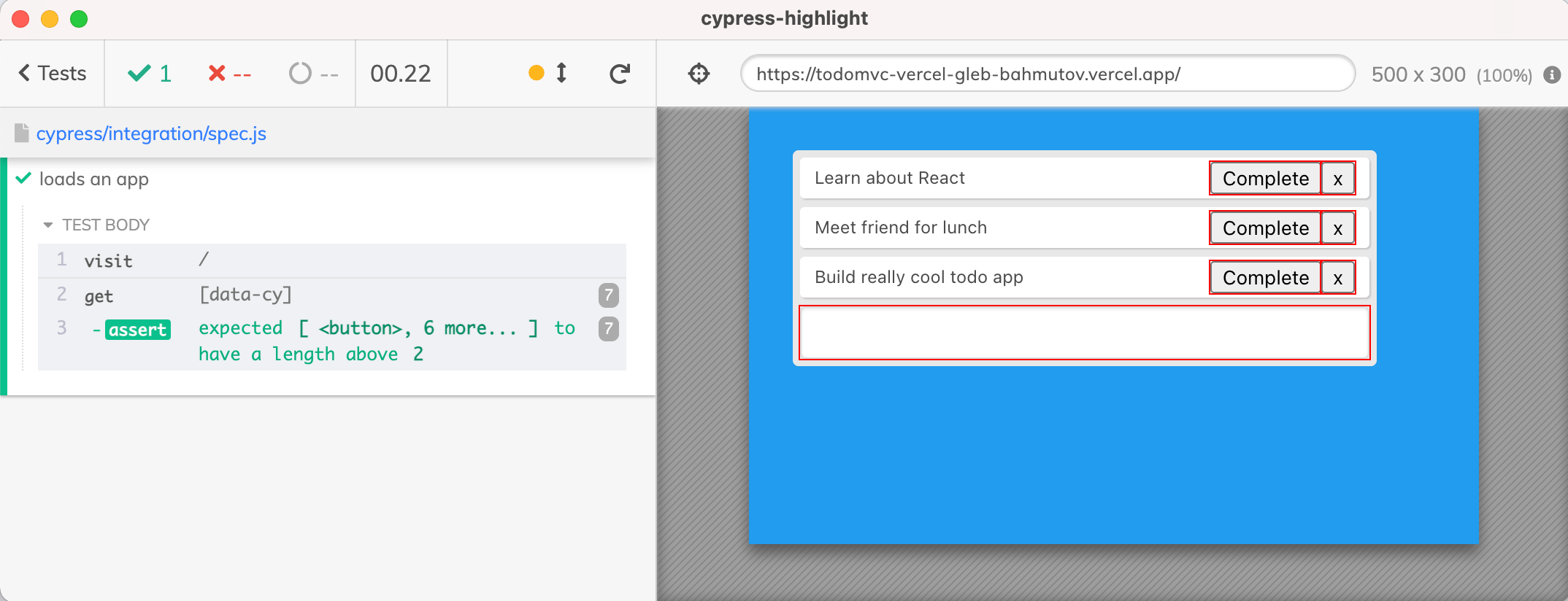 cypress-highlight
