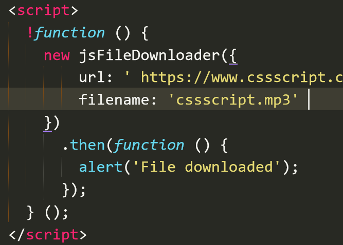 how to download js file from cdn
