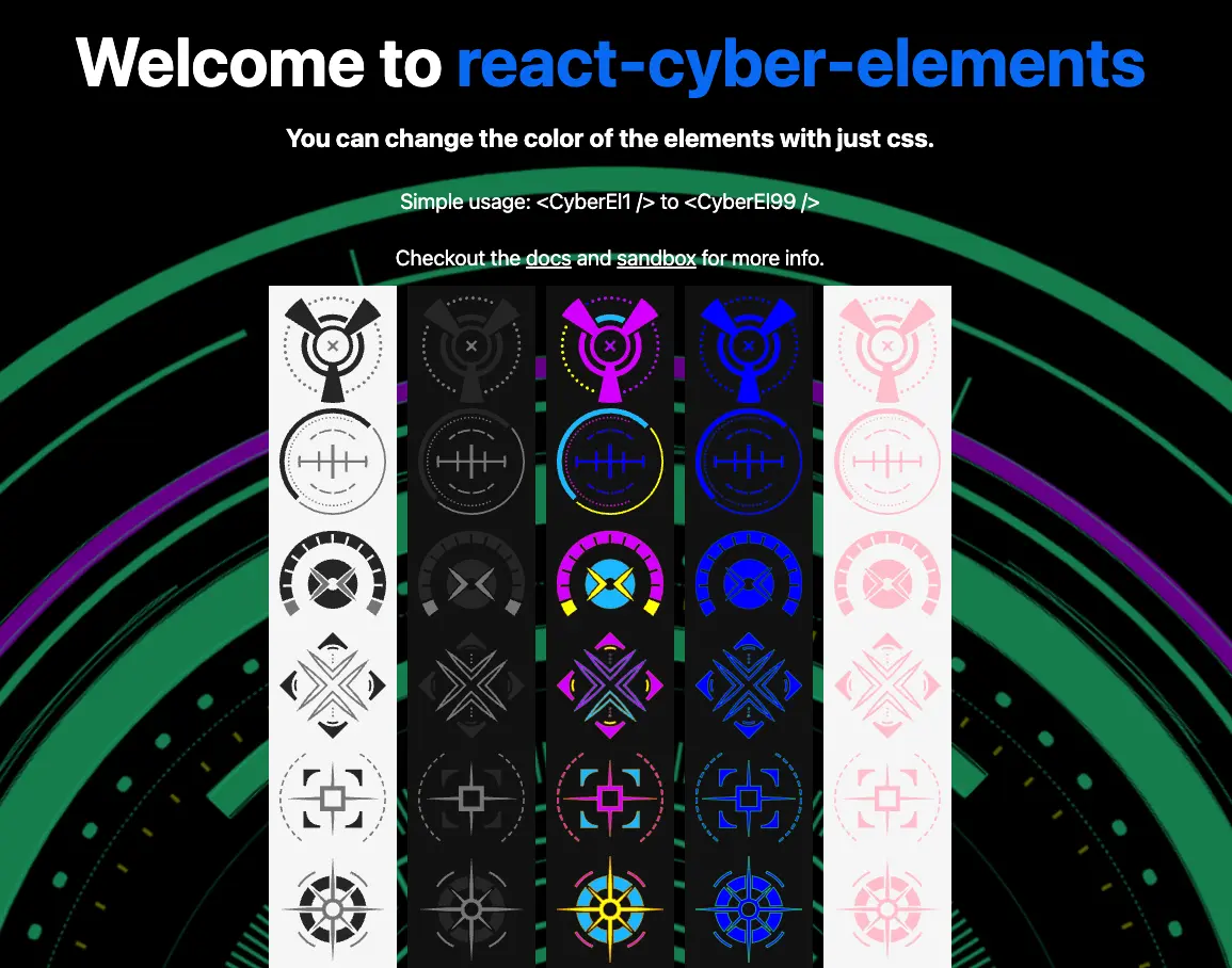 react-cyber-elements