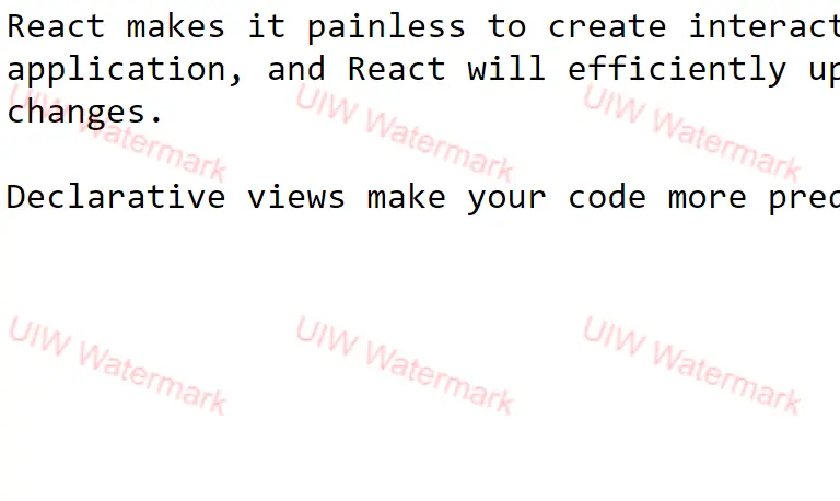 react-watermark