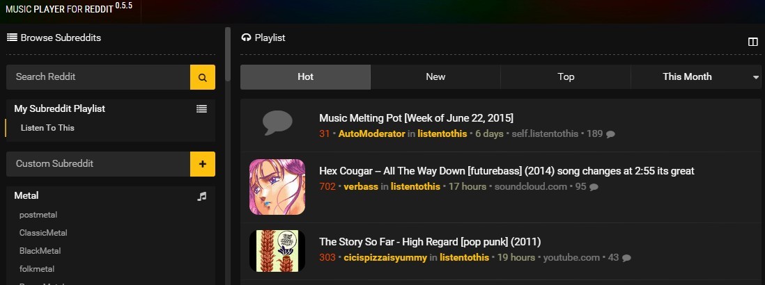 redditmusicplayer