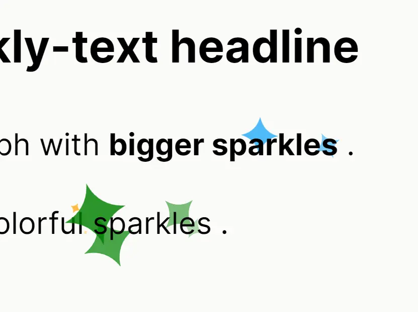 sparkly-text