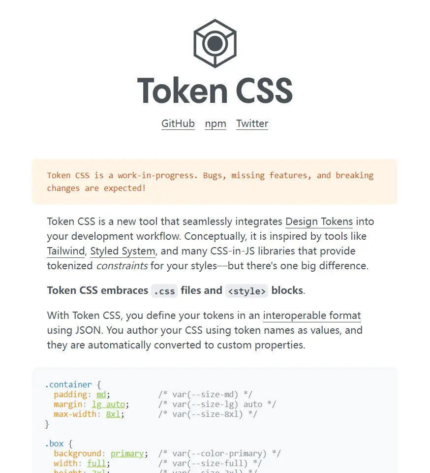 tokencss