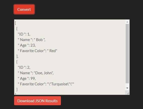 Convert CSV To JSON Using jQuery | Free jQuery Plugins Convert Csv To Json Using Jquery | Free Jquery Plugins