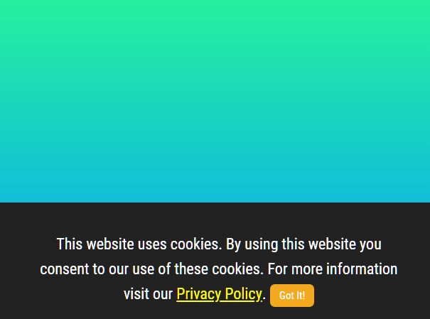 cookie consent bar message - Download Sticky Cookie Consent Bar Plugin - cookieMessage.js