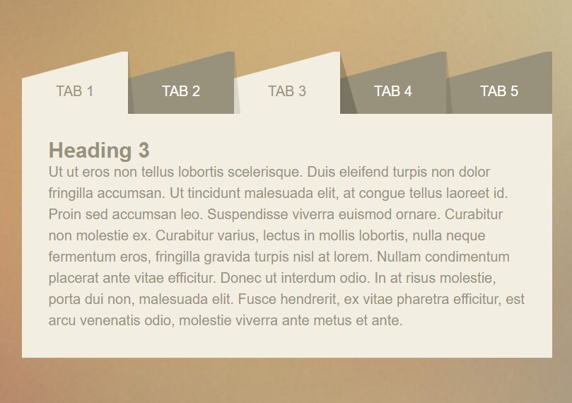 Creative Geometric Tabs System With jQuery And CSS3