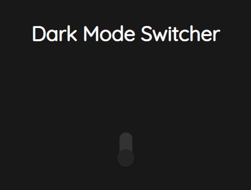 Toggle Between Dard Mode And Light Mode With A Switch Button