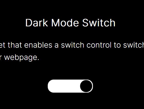 Minimal Dark Mode Switch In jQuery - Toggle-View