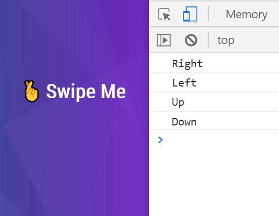 Detect Swipe Direction And Trigger Certain Events - Swipe.js